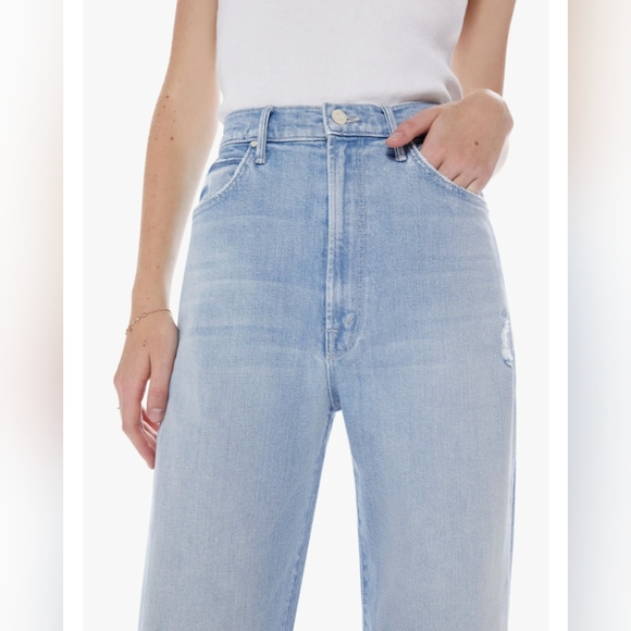 NWOT Mother High Waisted Tunnel Vision Sneak Jeans Sippin Sweet Tea Size 24 - Picture 3 of 14